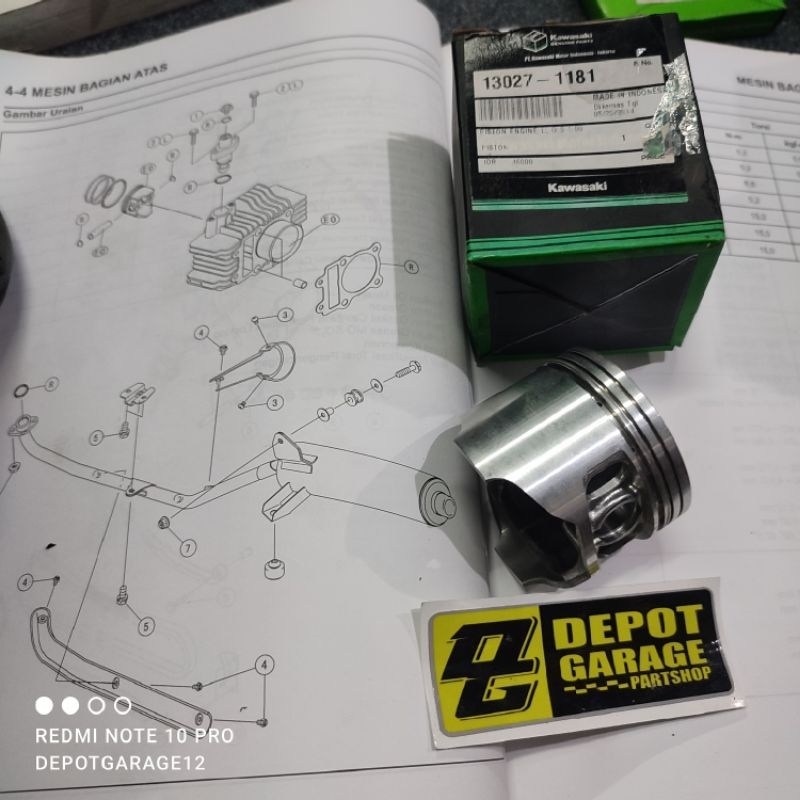 PISTON KAWASAKI KAZE OS 100 ORIGINAL