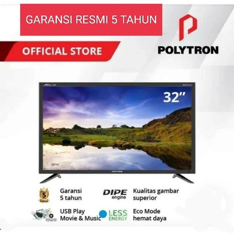 TV LED POLYTRON 32 INCH DIGITAL TV