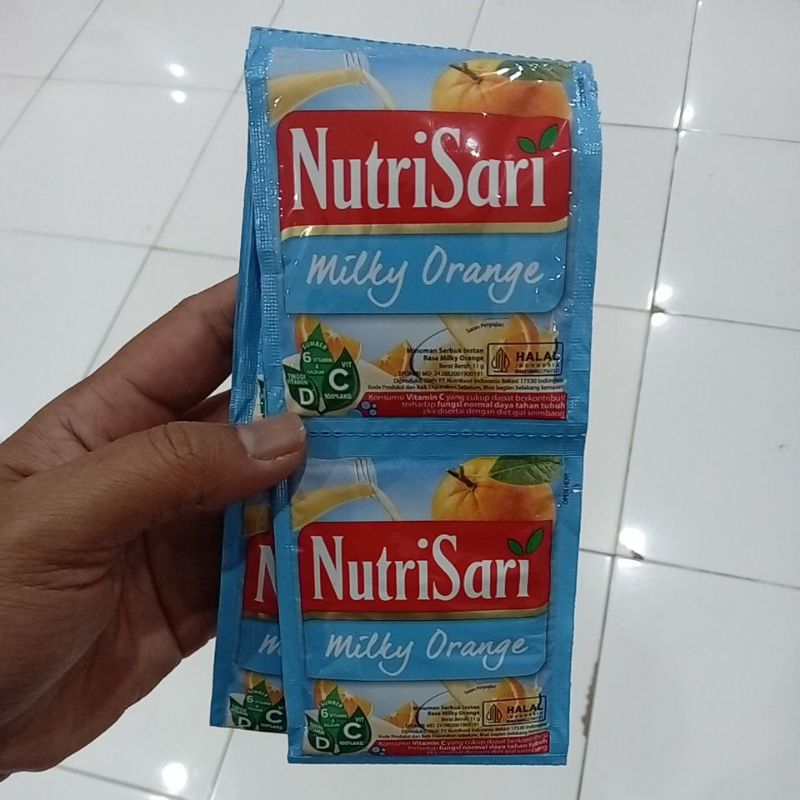 

Mahbubah - NutriSari 14 g @ 10 pcs Rasa Milky Orange Sachet