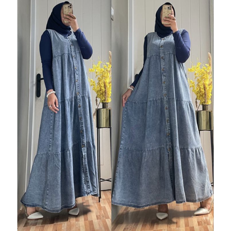 GAMIS WANITA ZARA OVERALL SET