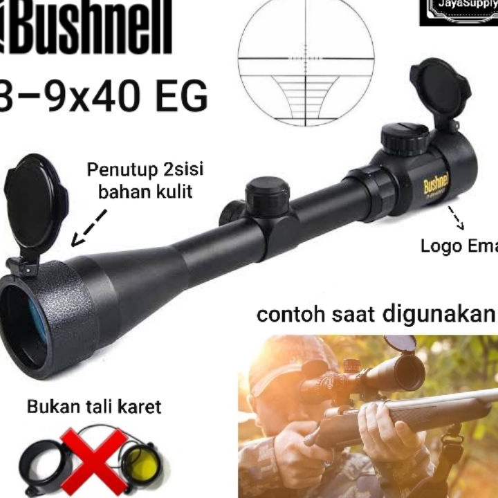 »Terkini» Teleskop Bushnell 3-9x40 EG Telescope 3 Lampu RGB Tele Teropong Original Import