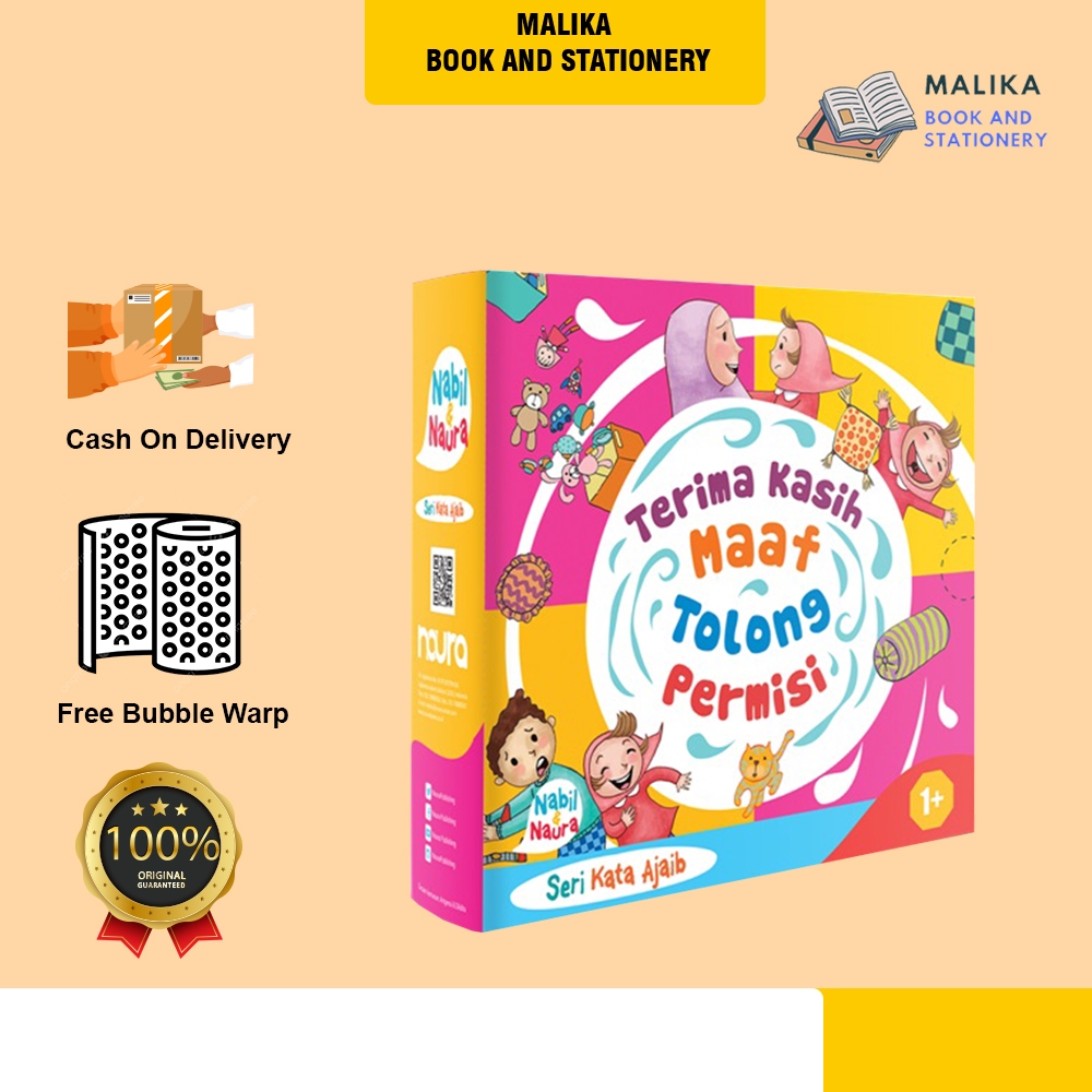Buku Dongeng Cerita Anak Islam Paket 4 Buku Seri Nabil Naura Seri Kata Ajaib Boardbook Anak Tk Paud