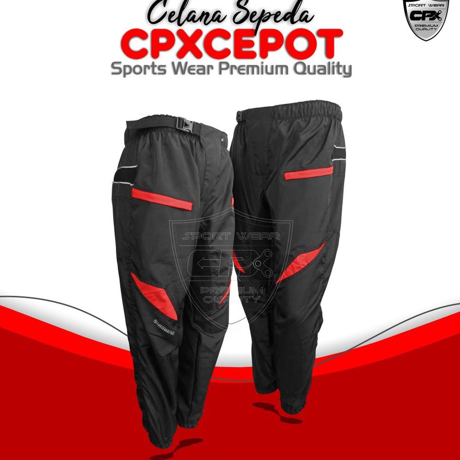 ✱Hot✱ Celana Sepeda Panjang Gowes Santai Downhill Gunung Mtb Padding Busa