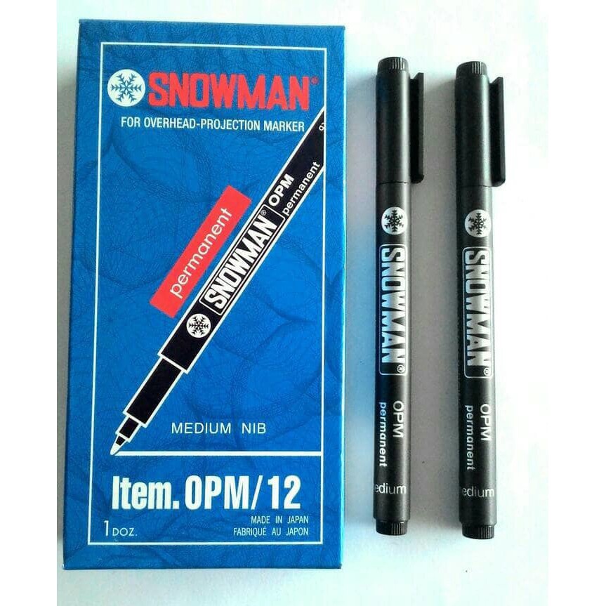 

Best Product SOS Spidol Permanen Snowman OHP(OPF/OPM)/ Spidol Permanent /Spidol Proyektor/Marker/Spidol Produk Keren