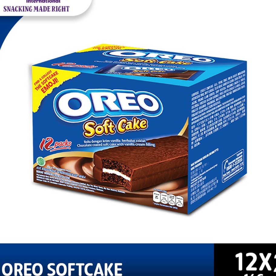 

➥☈✥ Oreo Bolu Softcake Box 12x16g Untuk Camilan bersama keluarga - twinpack Ready