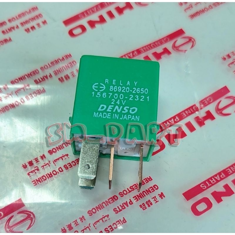 RELAY POWER HINO 24V KAKI 4 DENSO HIJAU RELLAY 24V KAKI 4 RILEY DENSO 24V KAKI 4 RELAY KAKI 4 24 VOL