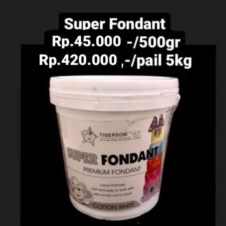 

Grosir Super Fondant kemasan 500gram Ready Stock