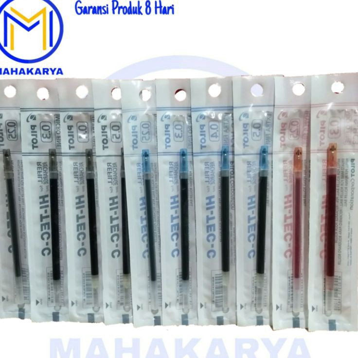 

Produk Keren Refill Isi Pulpen Hi-Tec PILOT 0.25/0.3/0.4/0.5 [ 1Pcs ] / Isi Pulpen Hi-Tech C Produk