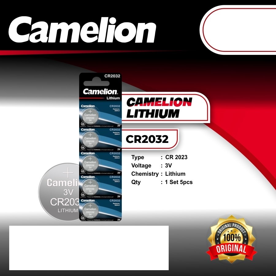 Camelion Lithium Battery Batre Coin Batere 2032 Baterai Lithium CR2032