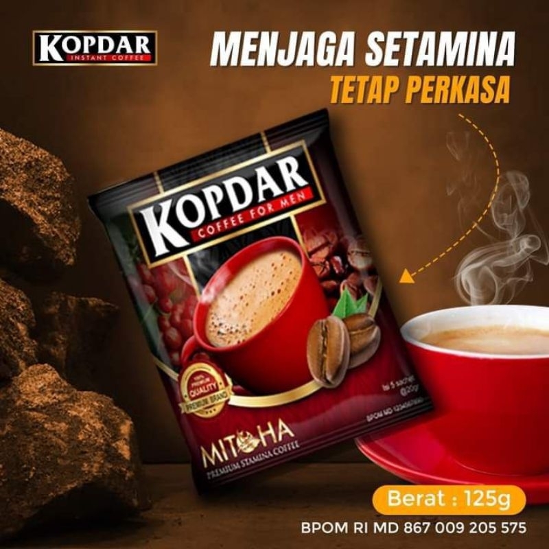 

Kopi KOPDAR instant coffee stamina