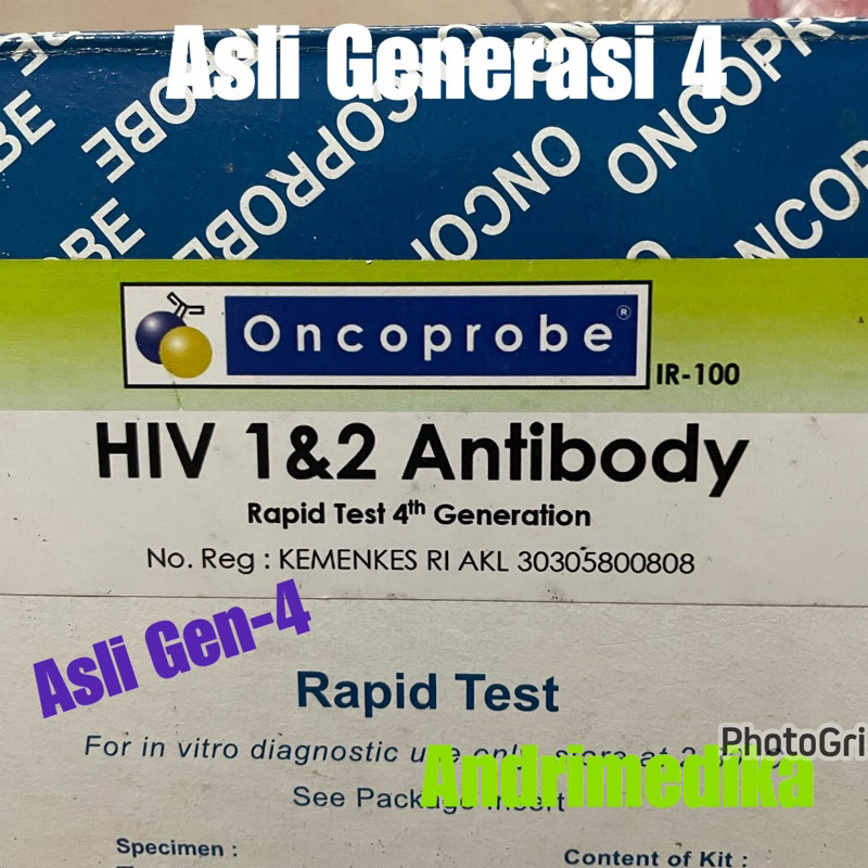 Tes HIV Oncoprobe dan Tes HIV SD Bioline isi 2 Pcs