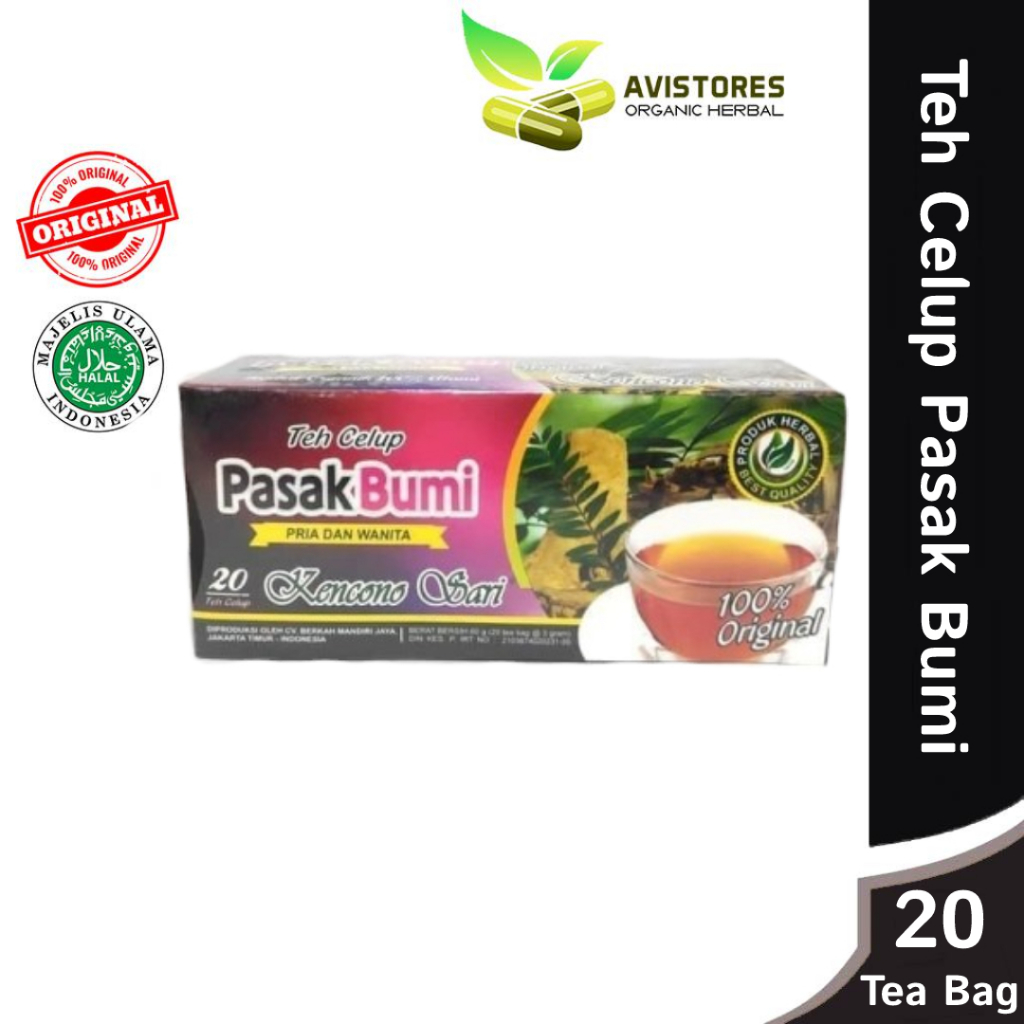 

Teh Celup Pasak Bumi Original Kencono Sari Isi 20 Kantong Teh
