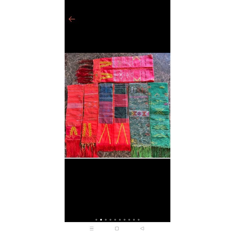 syal motif ulos toba