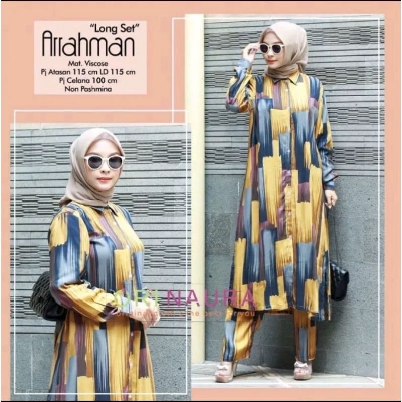 setelan Tunik dana longset piyama baju tidur