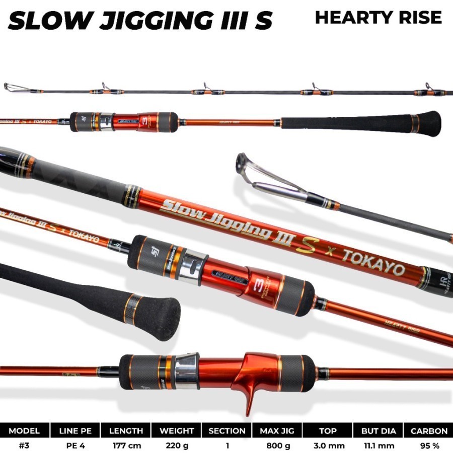 Rod Hearty Rise Slow Jigging SJ3S by Tokayo OVERHEAD ORIGINAL
