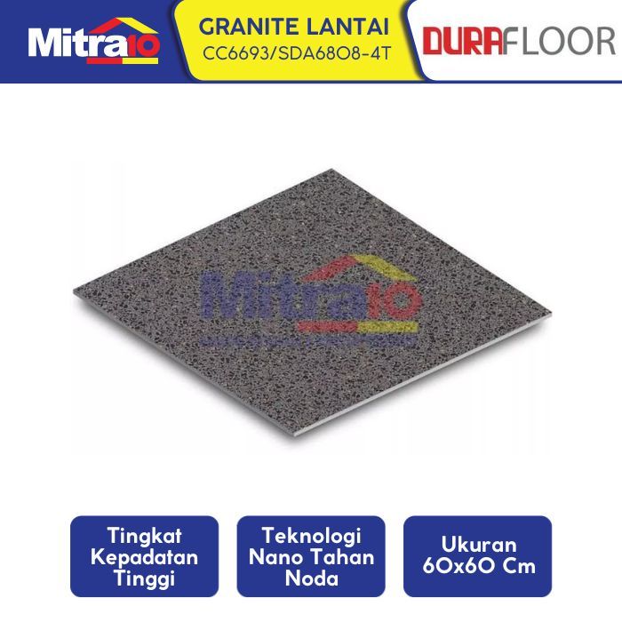Durafloor Granite Lantai Cc6693/Sda6808-4T 60X60 Cm Hitam