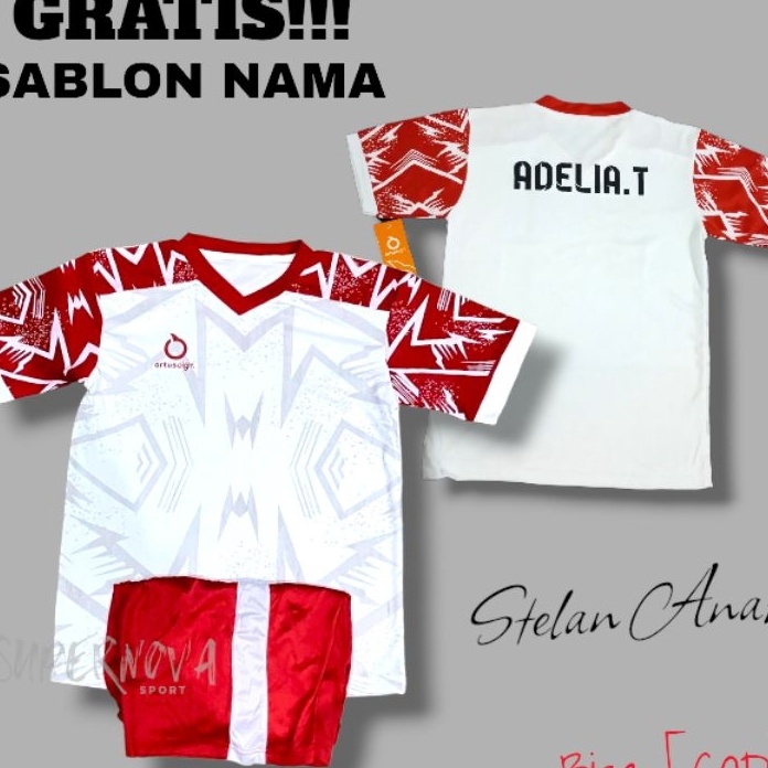 ✵Promo..✵ (FREE SABLON NAMA)BAJU OLAHRAGA BOLA ANAK JERSEY BAJU FUTSAL KAOS VOLY TERBARU