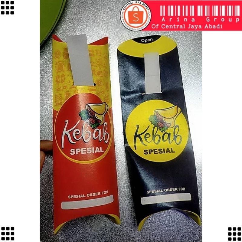 

KERTAS KEBAB TARIKAN BAHAN IVORI PUTIH UKURAN 24 × 9,2 CM HIGH QUALITY TEBAL PRODUK TERBARU | KOTAK KEBAB IVORI PUTIH KEKINIAN | DUS KEBAB VIRAL TIKTOK | KEMASAN KEBAB | BOX KEBAB 1 PCS MURAH | CENTRAL JAYA ABADI | ARINA SHIVA GROUP 8312