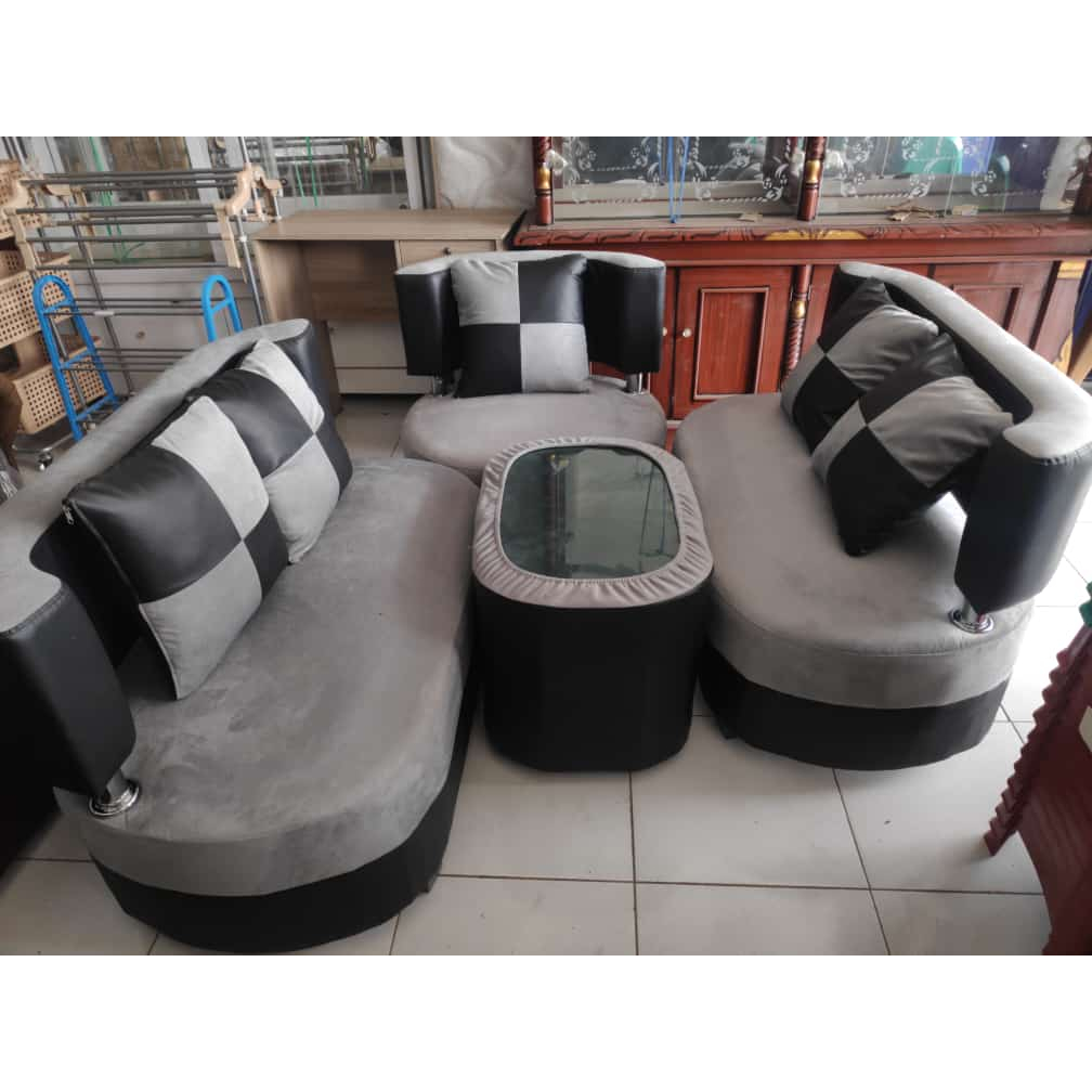 RIKI JASMIN (SOFA SET)*// SOFA JASMIN// SOFA ABU MINIMALIS// SOFA RUANG TAMU WARNA ABU MINIMALIS// S