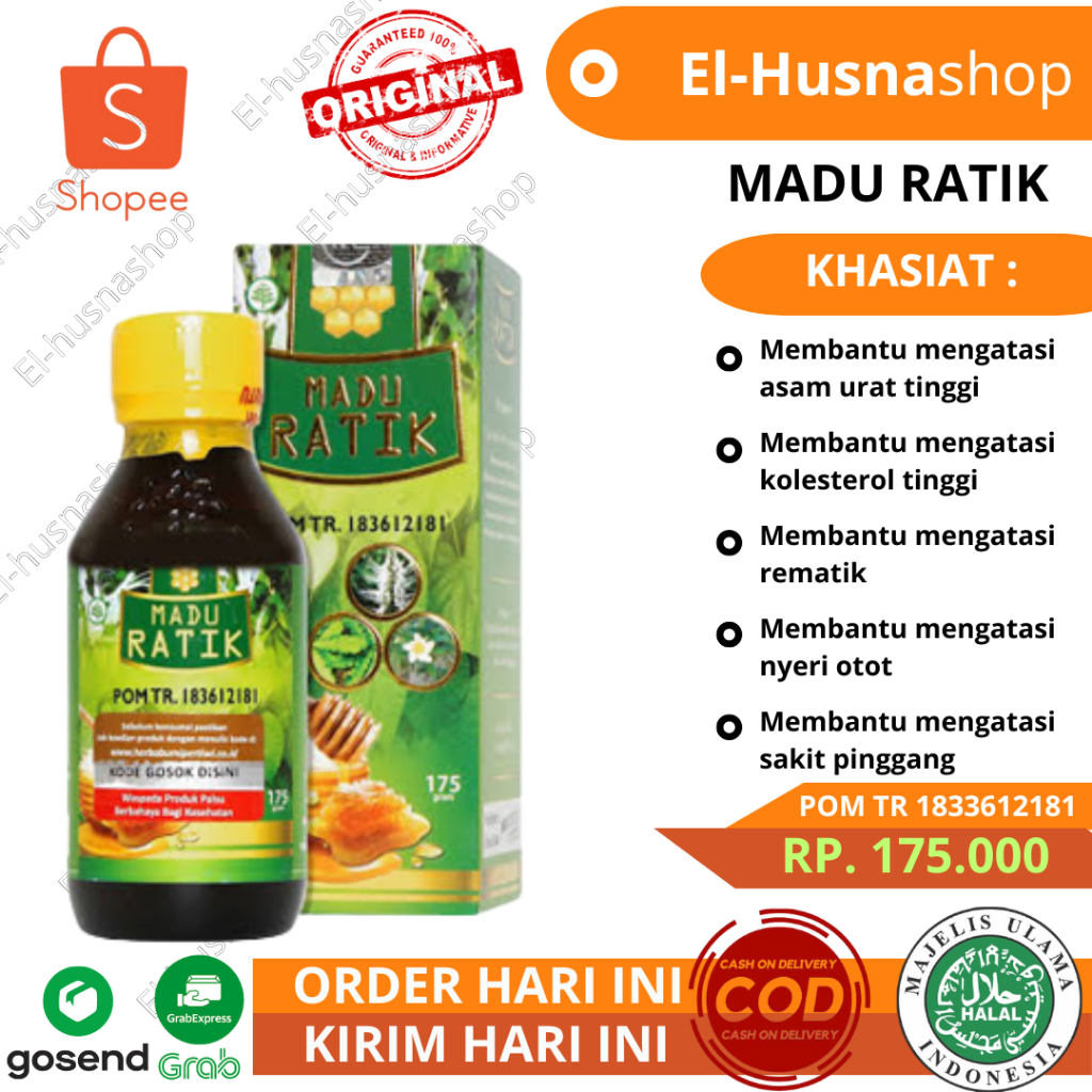 Madu Ratik Herbal Original Asli 100% Obat Asam Urat Nyeri Sendi Dan Pengapuran Tulang Paling Ampuh