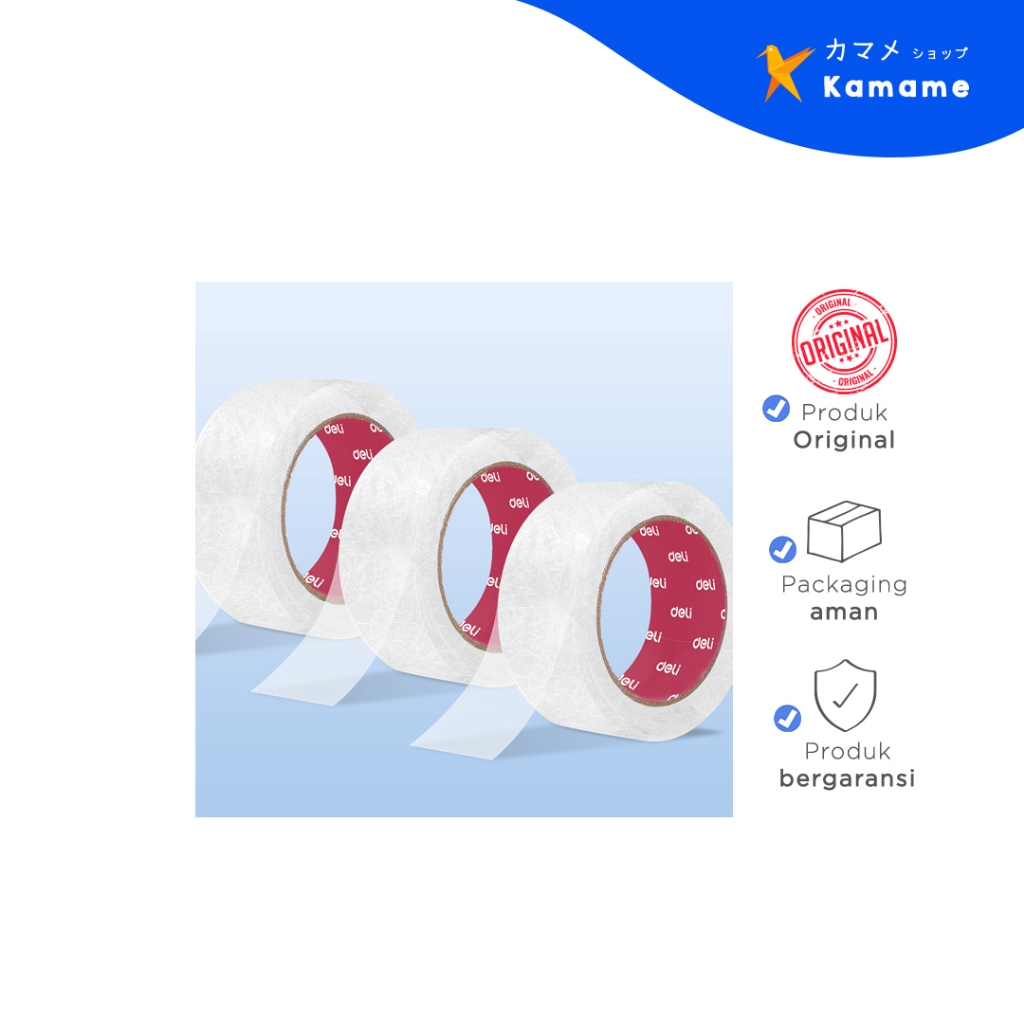 

Deli Clear Packing Tape - 48mm*100y A490 6 ROLL - Kamame