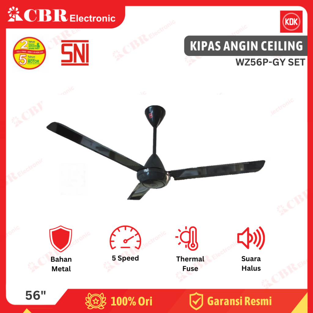 Kipas Angin KDK / WZ56P-GY (Ceiling)