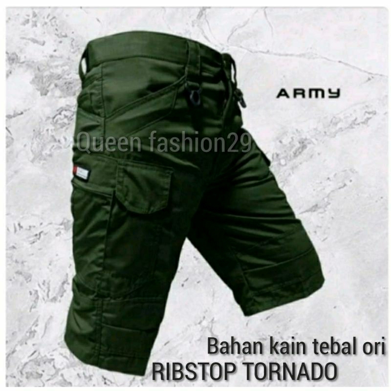 BAHAN KAIN TEBAL RIBSTOP CELANA PRIA TACTICAL PENDEK
