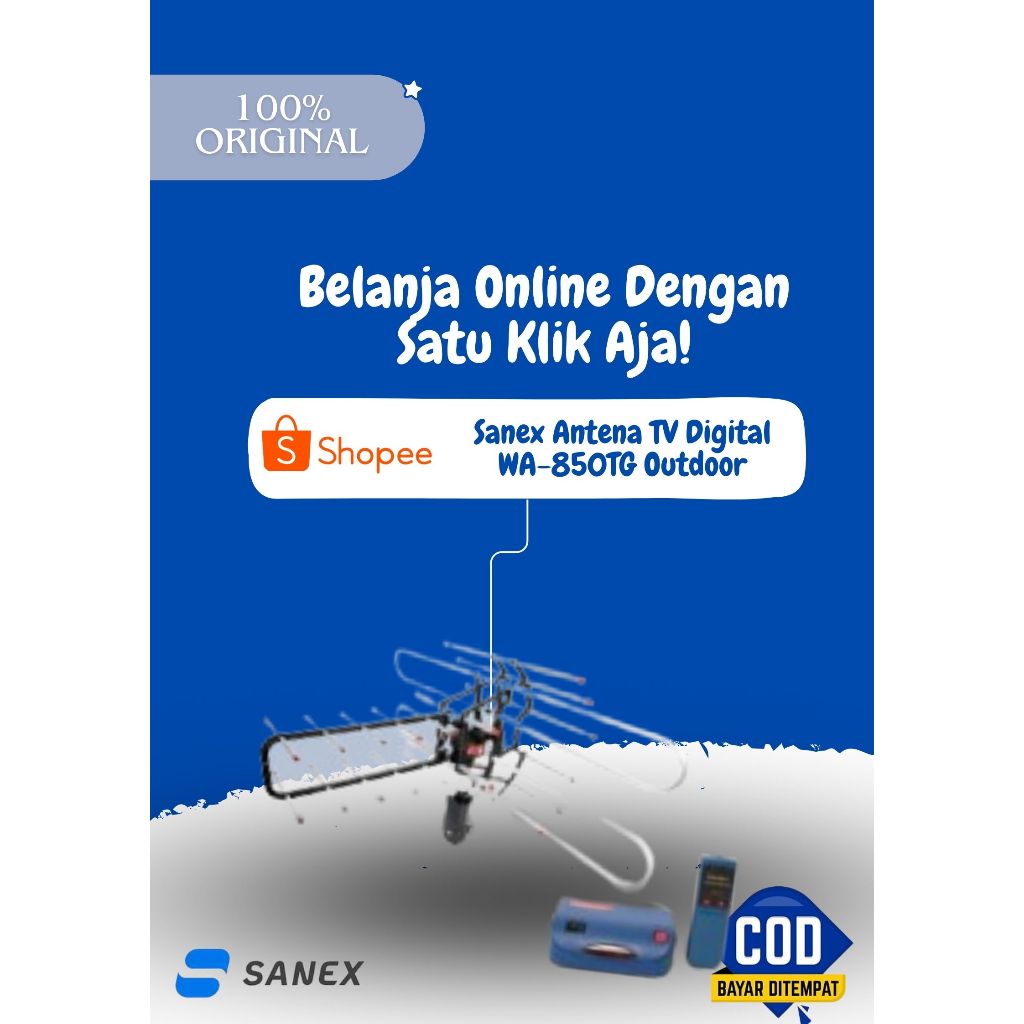 Sanex Antena TV Digital  Outdoor Remote Antena Tv Android Antena Tv Digital Antena  WA-850TG