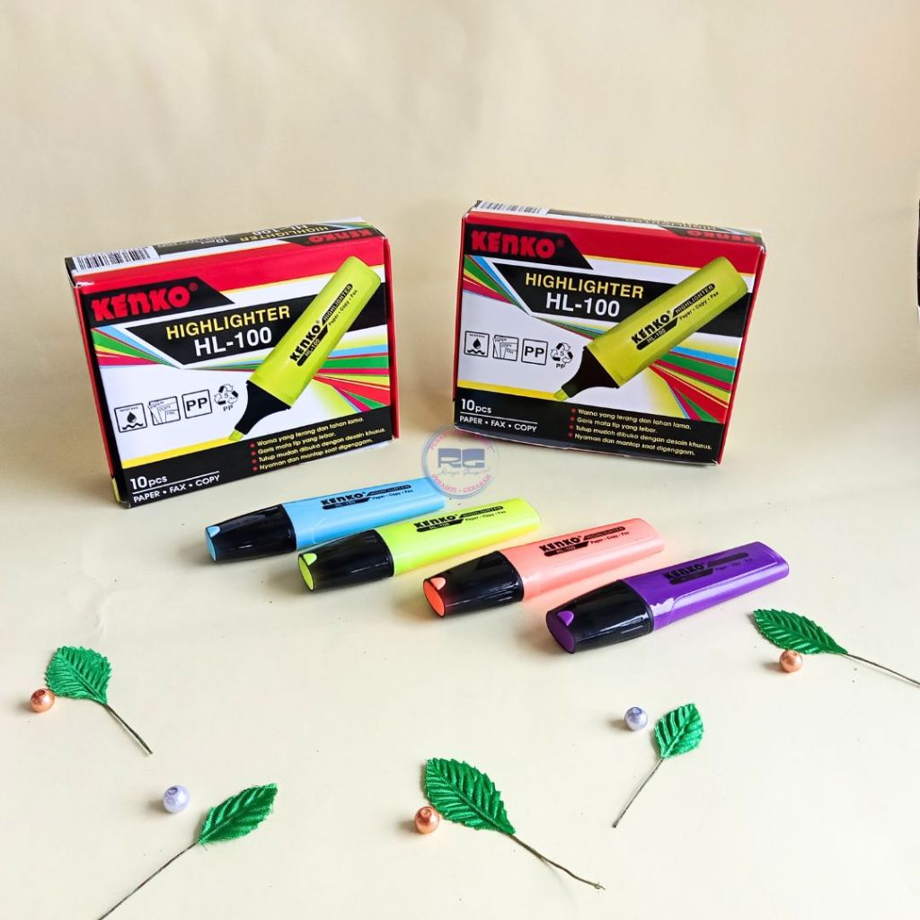

Stabilo / Highlighter / Kenko Highlighter Penanda Berwarna / Stabilo Pen / Kenko Stabilo HL-100