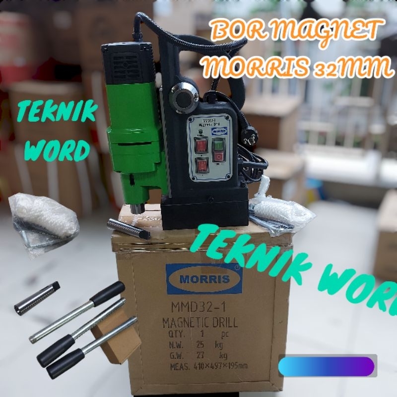 MESIN BOR MAGNET MORRIS MMD 32-1 / BOR MAGNET MORRIS 32MM