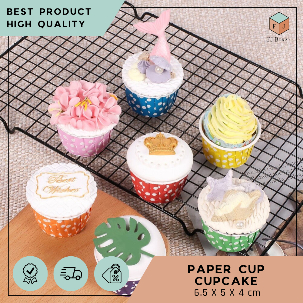 (100 pcs) PAPER CUP CUPCAKE / KERTAS ALAS CUPCAKE / PAPER CUPCAKE CASE / TEMPAT CUPCAKE / KERTAS CUP