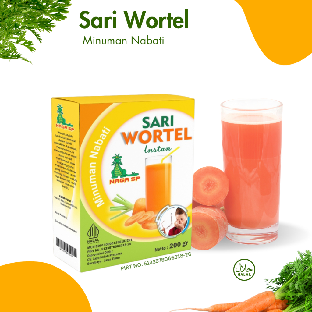 

Minuman Sari Wortel Instan Wortel Siap Seduh