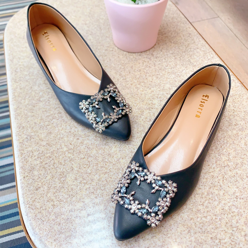 Elsorra Flatshoes Premium Collection - Bellie Series [TB 349] Terbaru Cantik Kekinian Trendi Viral