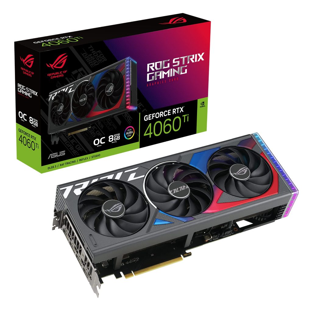 ASUS VGA GEFORCE ROG STRIX RTX4060TI O8G GAMING