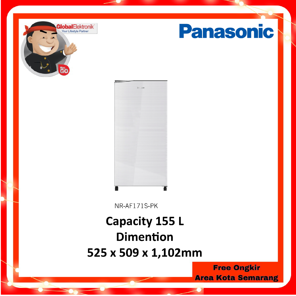 PANASONIC KULKAS 1 PINTU NR-AF171S-PK