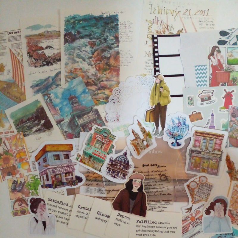 

(Kindly) Travel Memory Journal Kit - Journaling Kit (50 pcs)