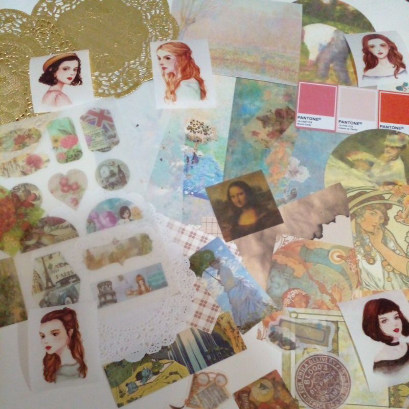 

(Kindly) Painting Art Gallery - Journal Kit - Journaling Kit - Scrapbook Kit (55+ pcs)