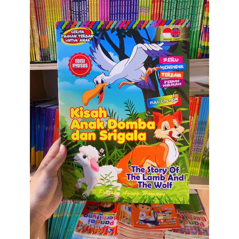 Buku Cerita Hewan Fabel untuk anak bergambar full color PAH