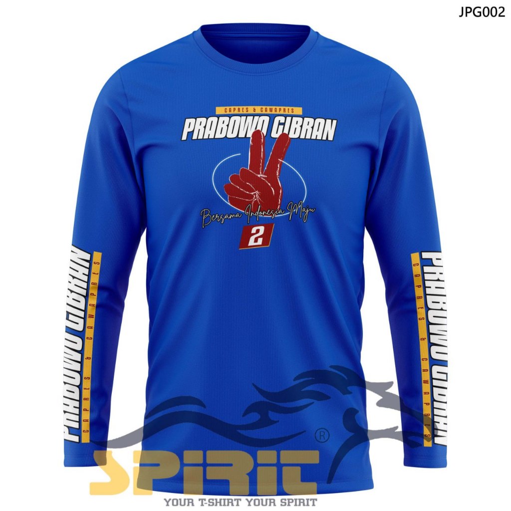 Baju Prabowo Gibran Kaos Prabowo Gibran Tshirt Prabowo Gibran Capres Cawapres Bersama Indonesia Maju