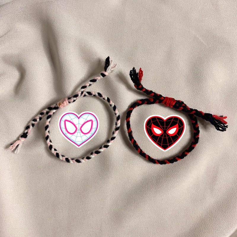 GELANG COUPLE MILES AND GWEN | Spiderman Miles & Gwen Bracelet | Gelang Couple • by amerabelle