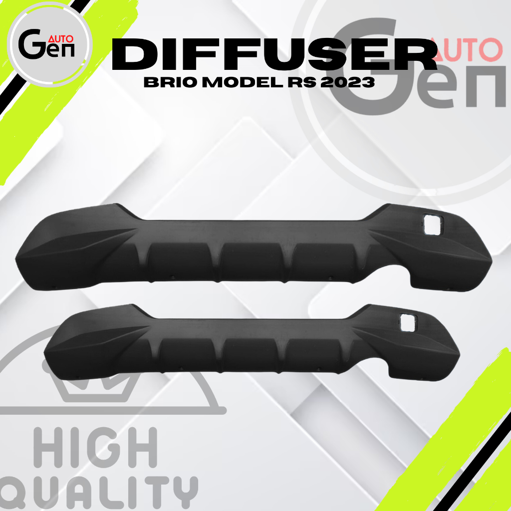 Diffuser Brio RS 2023 | Bodykit Rear Diffuser Brio New Model Sporty Premium