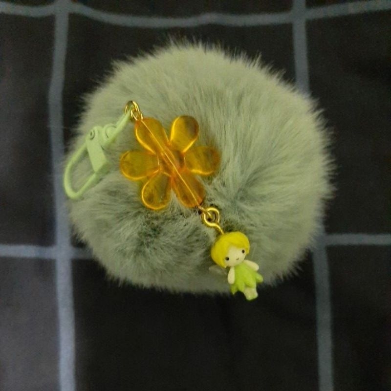 Gantungan pom pom tinkerbell - jasmine tease