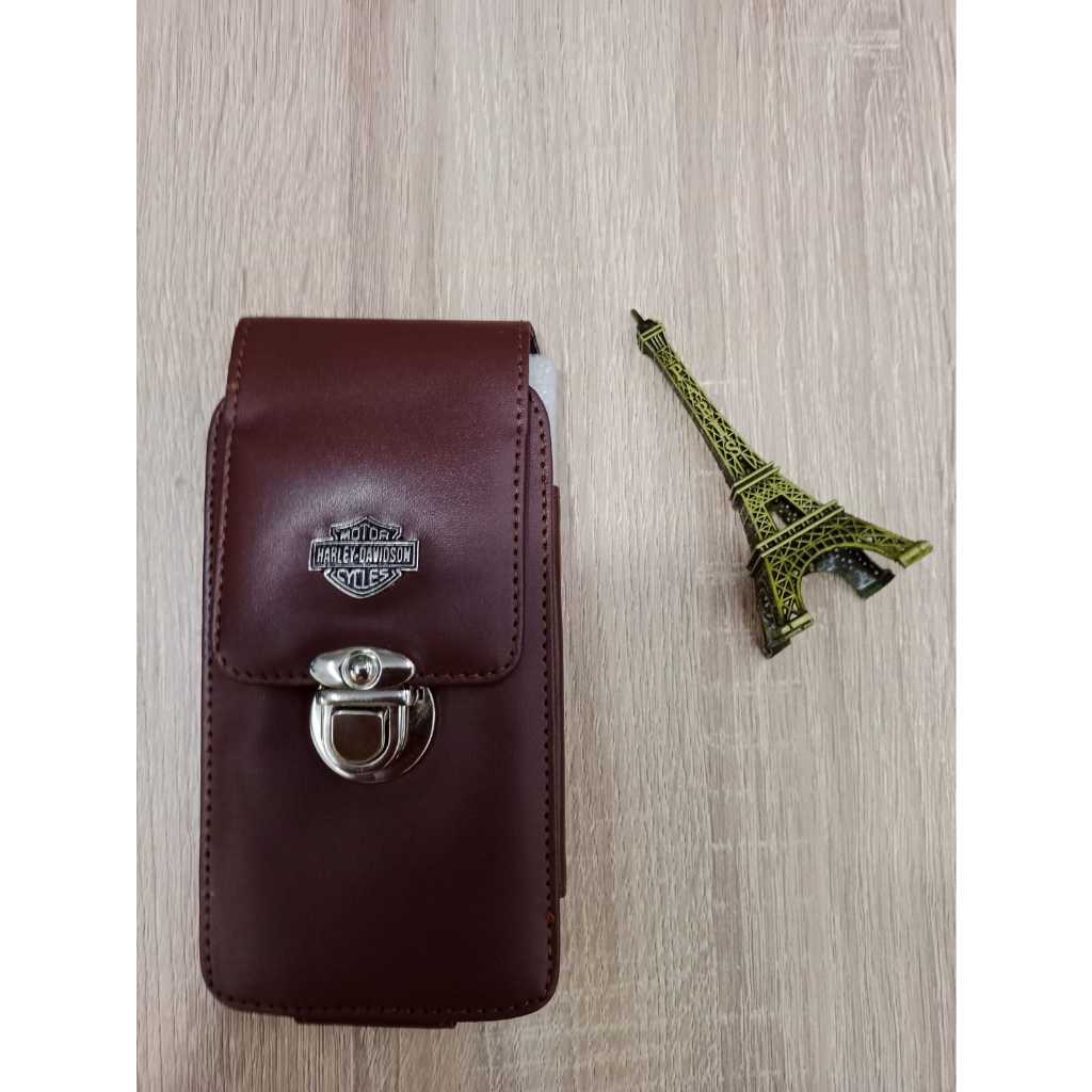 TERLARIS DOMPET HP PINGGANG KULIT SINTETIS 1 SLOT UKURAN 6'5"INCHI//SARUNG HP KULIT PINGGANG PRIA/SA