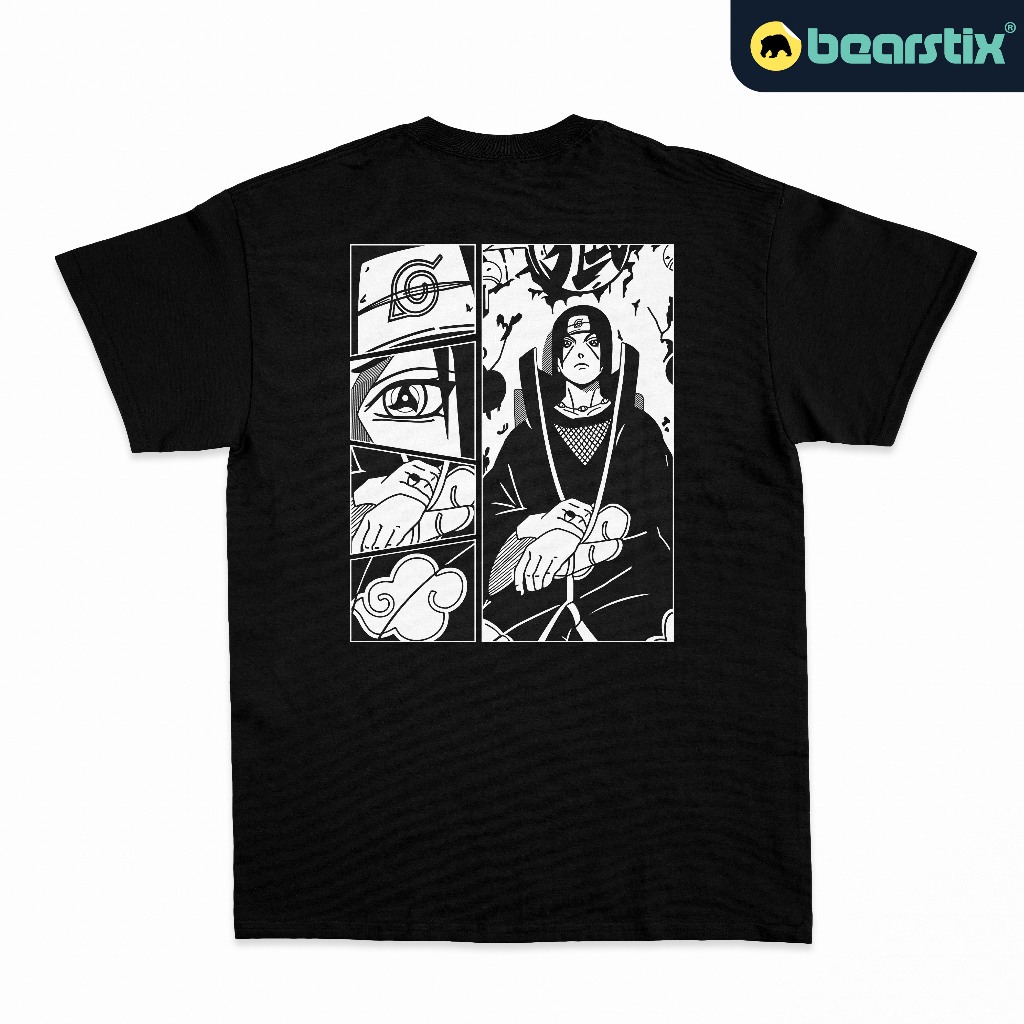SHINZO - Tshirt Itachi Uchiha - Kaos Naruto Shippuden - Baju Anime Streetwear - Tshirt Itachi