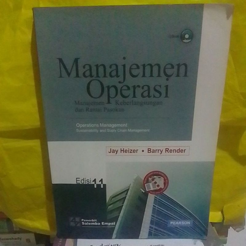 Manajemen Operasi  edisi 11 ( ORIGINAL ) Jay Heizer