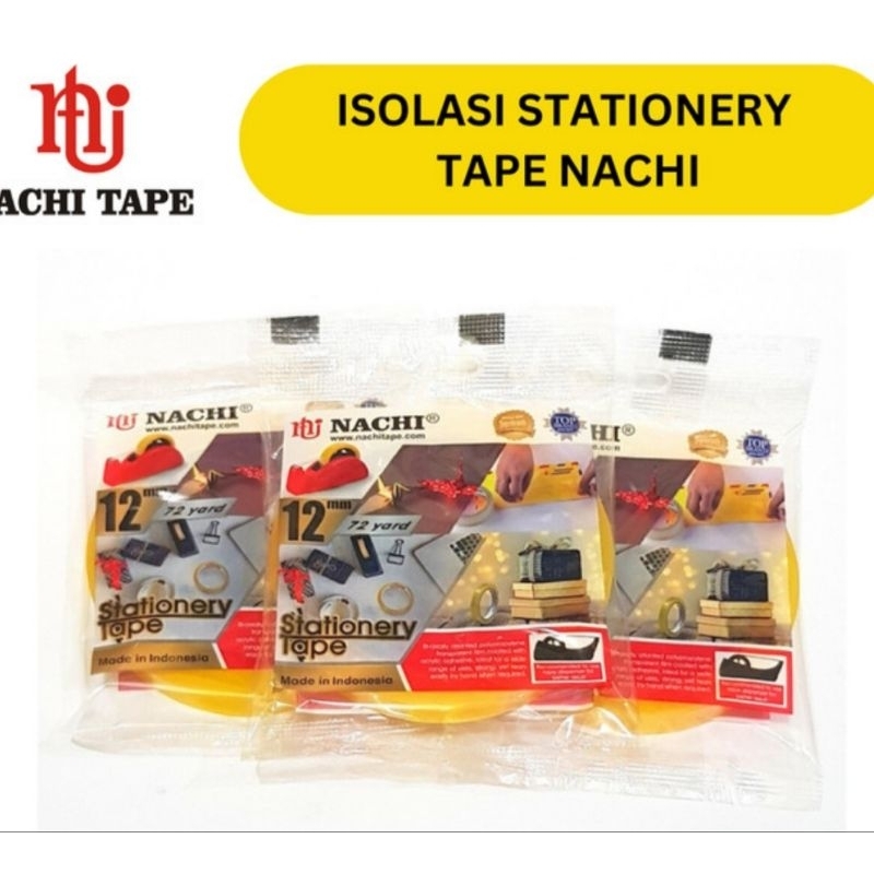 

(ecer) Isolasi Nachi Tape 12mm x 72 yards