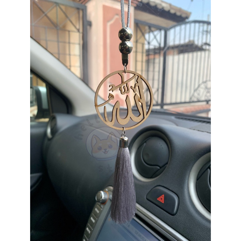 [Ready] Gantungan Mobil Lafadz Allah Muhammad Gantungan Mobil Tassel Gantungan Rumbai Kaligrafi