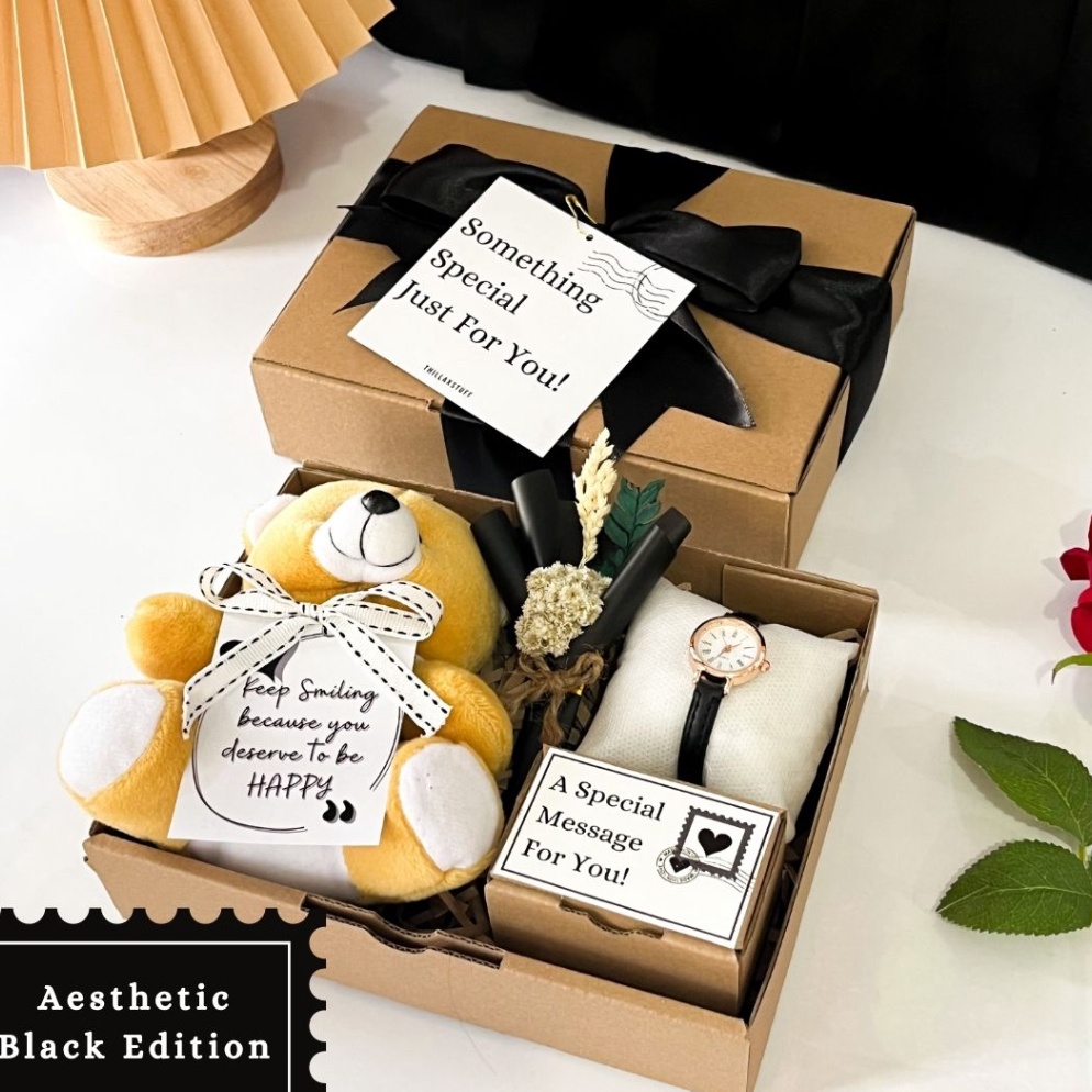 

⚡BEST SELLER⚡ [AESTHETIC BLACK] KADO ULANG TAHUN CEWEK WISUDA ANNIVERSARY | HAMPERS GIFT BOX SAHABAT CEWEK | KADO HAPPY BIRTHDAY KADO HAPPY GRADUATION | KADO PACAR CEWE | HAPPY BIRTHDAY GIFT | SET HADIAH DAN HAMPERS