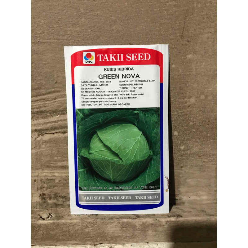 Bibit kubis/GREEN NOVA/TAKII SEED