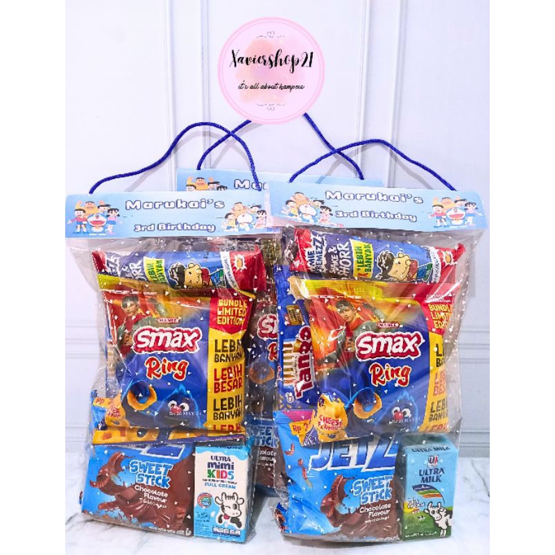 

Paket Snack Label Custom Tema Biru